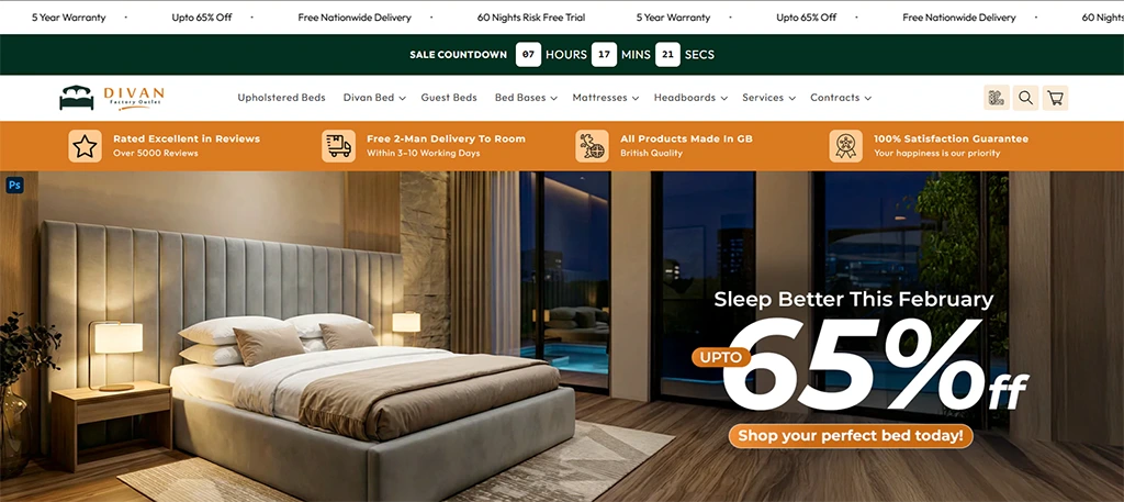 Home 26 Divan-factory-outlet-Shopify-store-Design-and-development-by-Asjad-Ali-web-app-developer