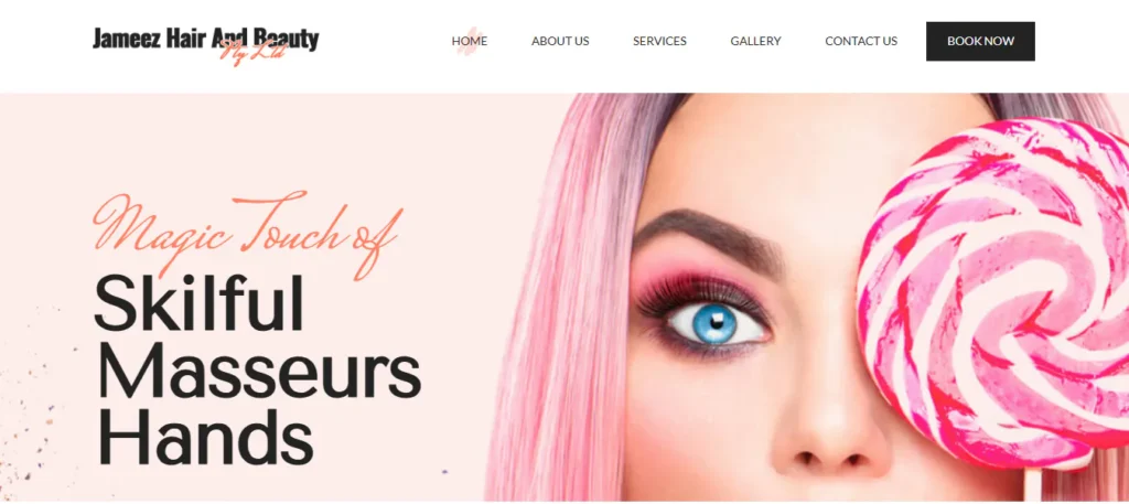Jameez-hair-and-beauty-Website-Design-and-development-by-Asjad-Ali-web-app-developer