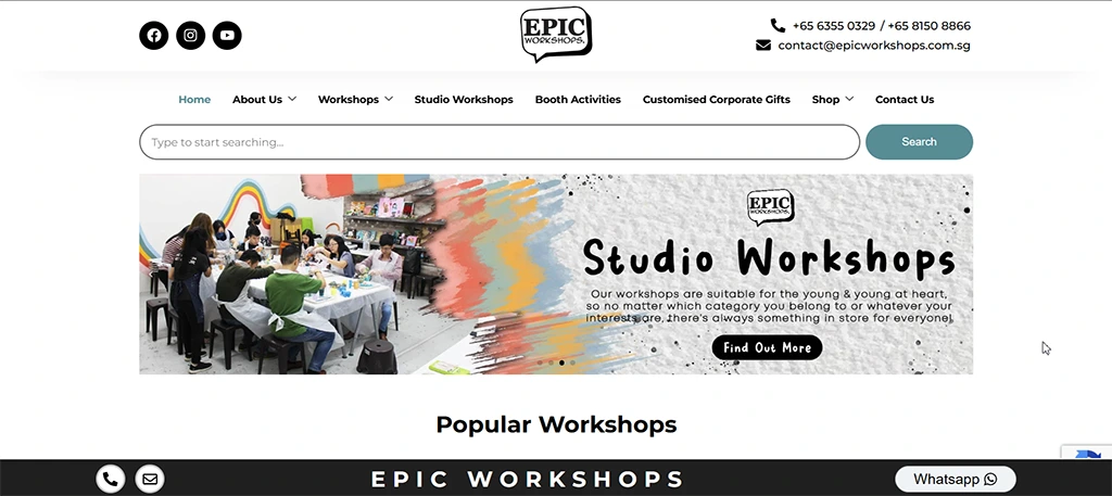 epic-workshops-Shopify-store-Design-and-development-by-Asjad-Ali-web-app-developer